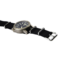Montre-bracelet en cuir Quartz titane pour hommes, montre-bracelet avec verre saphir, Unique en Nylon, montre étanche pour hommes, mouvement japonais rond 2022