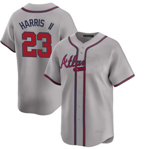 Jersey Baseball Amerika Grosir Pria Jersey Atlanta Custom 23 HARRIS 27 RILEY Rajutan Bordir Padat Berkualitas Tinggi - Product Image 2