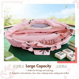 Sacs de rangement vides pour tuiles et plateaux de Mahjong, sac de transport idéal pour le Mahjong américain, parfait pour les soirées de jeu, les activités communautaires, le camping ou les voyages - Product Image 3