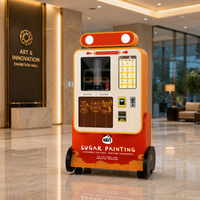 Distributeur automatique intelligent de sucre artistique en libre-service, production sur demande pour les centres commerciaux, les supermarchés, les parcs, les cafés et les événements