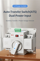 Commutateur de transfert automatique triphasé 4 pôles CB Grade Mini ATS, commutateur de commutation automatique/manuel double source, signal à distance