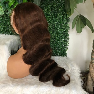 Pelucas de Cabello Humano de 30 Pulgadas de Largo, con Frente de Encaje, Cutícula Alineada, Cabello Virgen Vietnamita, Color <span class=keywords><strong>Azul</strong></span>, Pelucas sin Pegamento, Venta al Por Mayor - Product Image 2