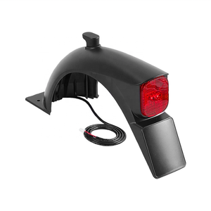 Garde-boue arrière résistant à l'eau pour trottinettes électriques Ninebot <span class=keywords><strong>KickScooter</strong></span> E2/E2 Plus, ensemble de support de feu arrière - Product Image 6