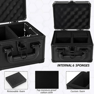 Étui <span class=keywords><strong>pour</strong></span> cartes à 2 rangées, design <span class=keywords><strong>anti</strong></span>-rayures, robuste et durable, prix <span class=keywords><strong>de</strong></span> gros compétitif, compatible avec Toploader et support magnétique One Touch - Product Image 5