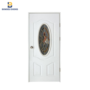 2024 nouveau style américain français entrée principale entrée intérieure insonorisée couleur blanche porte en bois pour la maison - Product Image 4