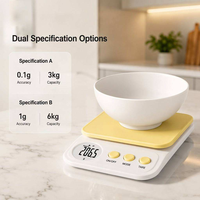 Balance de cuisine numérique professionnelle de haute précision, outil électronique portable et fin avec rétroéclairage pour la pâtisserie et la cuisine, fonction tare