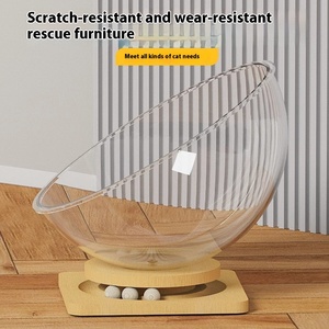 <span class=keywords><strong>Cattoys</strong></span> Summer Semi-Closed Space Capsule Cat Nest Turntable Four Seasons Universal Cat Bed Acrylique Solid Pattern New Cat Bed - Product Image 3