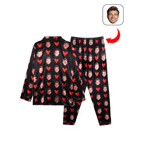 Stampa su richiesta da donna pigiami in seta Lce Set pigiami da notte da donna - Product Image 6