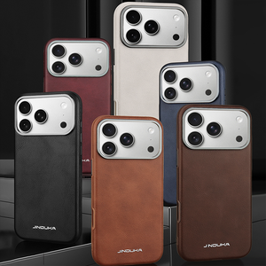 New PU Leather Magnetic Cell Phone <b>Case</b> for <b>iPhone</b> 17 <b>12</b> 13 Pro Max 14 15 16 Plus 17 Air Wireless Charging Protective Back Cover - Product Image 2
