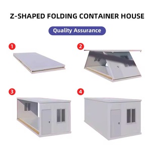 China Wholesale Modular Prefabricated 20ft 30ft 40ft Foldable Prefab Houses Modern Folding Living Module Home Container Houses