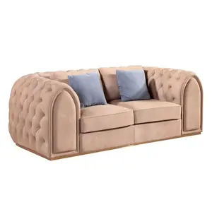 Good Supplier Modern luxury Furniture Chesterfield Sofa Sets Fashionable Tufted Button Sofa Office Sofas For Living Room
