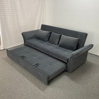 Sofá Katil, muebles prácticos para sala de estar con sofá convertible, cama y sofá de almacenamiento Bad