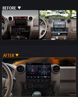 Écran de navigation Android RoadNavi pour Toyota Land Cruiser LC71 LC76 LC78 2016-2023 Lecteur multimédia CarPlay sans fil GPS