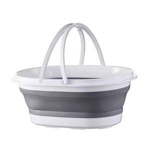 <span class=keywords><strong>Cubo</strong></span> de Plástico <span class=keywords><strong>Plegable</strong></span> para Trapeador <span class=keywords><strong>con</strong></span> <span class=keywords><strong>Escurridor</strong></span>, <span class=keywords><strong>Cubo</strong></span> Ovalado para Agua - Product Image 2