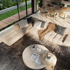 Diseño de Interiores de Casa Directo de Fábrica, Diseño de Interiores Moderno y Minimalista con Vista al Mar, Renderizado 3D, Decoración <span class=keywords><strong>del</strong></span> Hogar - Product Image 1