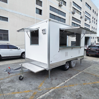 Remorque de cuisine mobile sur mesure pour la vente de pizzas, tacos, restauration rapide, kiosque BBQ, camion de restauration