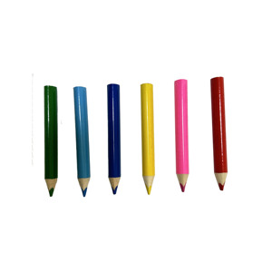 Jumbo Kích thước nửa Chiều dài bút chì màu 1cm Độ Dày 8.8cm tam giác tròn & Mô hình lục giác cho các trường học sử dụng - Product Image 3