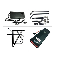 Kit de moteur de moyeu 48v 1000w avec batterie au lithium incluse, écran LCD et accélérateur à poignée pour la conversion de vélo électrique, kit de vélo électrique