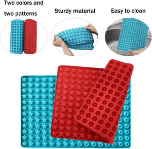 Moule en Silicone en forme d'étoile à Donuts, desserts pour animaux de compagnie, Mini Donuts, puces au chocolat, gommes, tapis de cuisson, feuille de cuisson - Product Image 3