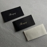 Étiquette de vêtement imprimée pliée en serre-tête, étiquette d'entretien en sergé, étiquette personnalisée avec logo privé, étiquettes tissées en coton pour vêtements, étiquettes personnalisées