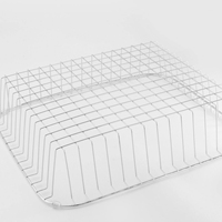 Panier de rangement en treillis métallique en acier inoxydable de petite taille personnalisée