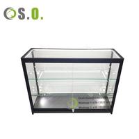 Vitrine pleine vision avec éclairage LED Vitrines en verre Produits hauts Vitrines