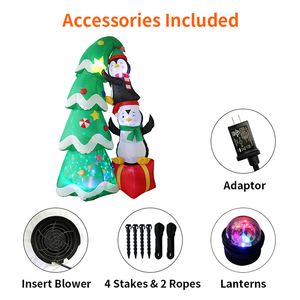 Fabrik-Großhandel 7ft 190T Polyester LED Weihnachtsbaum Outdoor Leuchtender Aufblasbarer DC 120V IP44 Wasserdichter <span class=keywords><strong>TinyAngel</strong></span> Modell 03 - Product Image 4