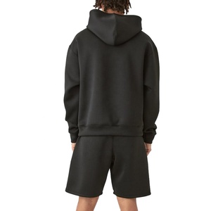 Wholesale Blank Custom Sweat Suits Unisex Jogging Wear Two Piece Men Hoodie Set Shorts Summer <strong>Clothes</strong> - Product Image 3
