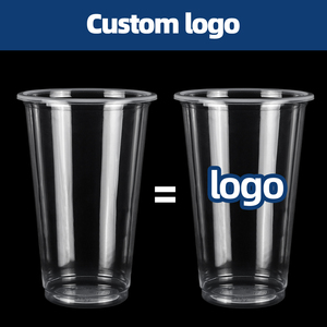 Vaso de Plástico Personalizado con Logotipo, Vaso Desechable Único para Llevar, Vaso para Té Boba, Vasos de Limonada con Tapas - Product Image 3