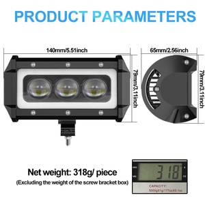 Nouvelle barre lumineuse LED de 5 pouces 55W 12V, accessoires tout-terrain, phare de travail LED à faisceau spot pour voitures 4x4, camions, SUV et 4WD, lampe antibrouillard de conduite - Product Image 6