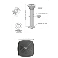 Lámpara de Jardín LED Decorativa para Exteriores, 20W, 120-277V, 480V, para Parques, Plazas Públicas, Caminos, IP66