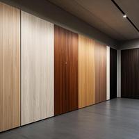 Panneaux décoratifs en charbon de bambou Prix usine Bingjie, revêtement mural intérieur en placage de bois, lames de bardage