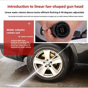 Pistola de <span class=keywords><strong>Agua</strong></span> de Alta Presión <span class=keywords><strong>para</strong></span> Lavado de Autos, Cabezal de Plástico ABS Negro Tipo Abanico, Accesorios <span class=keywords><strong>para</strong></span> Bomba de Lavado de Autos Tipo 380 - Product Image 2