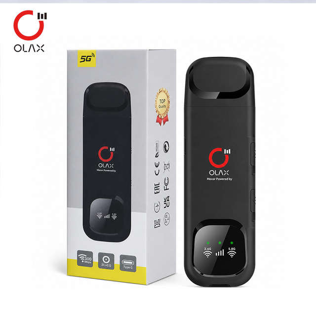 Olax F95 Portable Wifi Dongle 2.4g 5.8g Dual Band 4g USB Dongle Modem 4g USB Modem with Sim Card Slot Pocket Mobile Hotspot