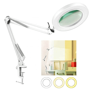 <span class=keywords><strong>Lampe</strong></span> de bureau LED portable avec bras réglable et <span class=keywords><strong>loupe</strong></span> pour les tâches de <span class=keywords><strong>manucure</strong></span> - Product Image 4