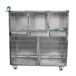 Jaula para <span class=keywords><strong>Mascotas</strong></span> EURVET, Jaula <span class=keywords><strong>Veterinaria</strong></span>, Equipo Médico para Hospitales y Clínicas, Jaulas de Acero Inoxidable para Animales - Product Image 5