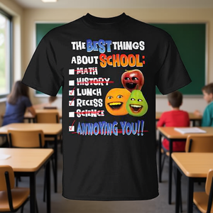 Camiseta con estampado digital de la mejor parte de la escuela, unisex, para adultos, manga corta, cuello redondo, regreso a clases, graduación - Product Image 2