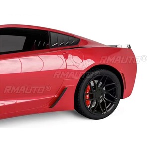 For Chevrolet Corvette C7 Car Side Rear <b>Window</b> Louver Shutter <b>Cover</b> For Chevrolet Corvette C7 2014-2017 Quarter Panel Body Kit - Product Image 3