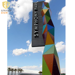 मुक्त खड़े बाहरी संकेत राजमार्ग ब्रांडिंग के लिए पेलॉन संरचना पर उच्च दृश्यता वाले विज्ञापन प्रकाश बॉक्स - Product Image 5