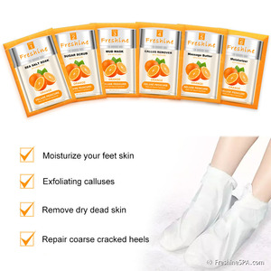 Juego coreano para el cuidado de la piel <span class=keywords><strong>Foot</strong></span> Soak Sugar Body Scrub Loción de masaje Deluxe Spa Pedicure Kit 4 en 1 para productos de belleza y cuidado personal - Product Image 2