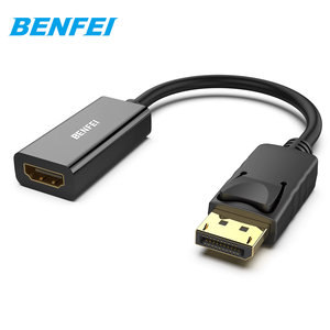 Adaptador BENFEI DisplayPort a <span class=keywords><strong>HDMI</strong></span>, 4K 30Hz Puerto de pantalla DP chapado en oro a adaptador <span class=keywords><strong>HDMI</strong></span> macho a hembra - Product Image 1