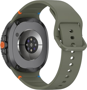 สายนาฬิกาซิลิโคนแบบมีหัวเข็มขัดหลากสีสำหรับ Samsung Galaxy Watch8 Classic 46 มม. สายนาฬิกาแบบสปอร์ตไร้ช่องว่าง นุ่ม กันน้ำ - Product Image 1