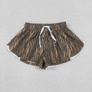 Pantalones Cortos de Yoga con Estampado de Camuflaje Marrón para Mujer Adulta, Venta al por Mayor de Boutique, SS0766 rts - Product Image 3