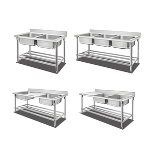 Tavolo Lavello Commerciale Australiano con Ripiano Inferiore in Acciaio Inox Banco da Lavoro Industriale Personalizzato per <span class=keywords><strong>Cucina</strong></span> - Product Image 5