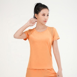 Camiseta deportiva de verano, transpirable, en seco, para correr, malla corta, Fitness, ropa delgada para Yoga y gimnasio - Product Image 4