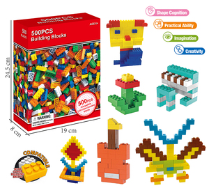 Bloques de Construcción de Partículas Pequeñas de Colores Aleatorios, 500 Piezas, Juego a Granel, Ladrillos de Plástico ABS de Alta Precisión para Niños, Juguetes Creativos STEM - Product Image 2