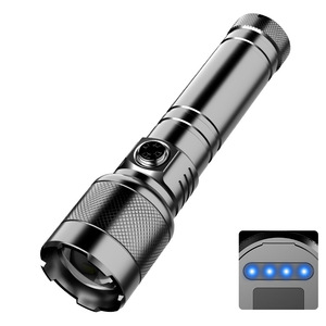Lampe torche en alliage d'aluminium avec lampe laser LED blanche X25, rechargeable, batterie 18650, lampe torche portative - Product Image 2