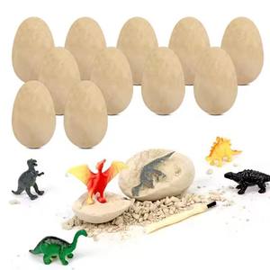 Vendita calda Dig uova di dinosauro Kit Break scopri 12 simpatici dinosauri-pasqua archeologia scienza giocattoli staminali per bambini - Product Image 2
