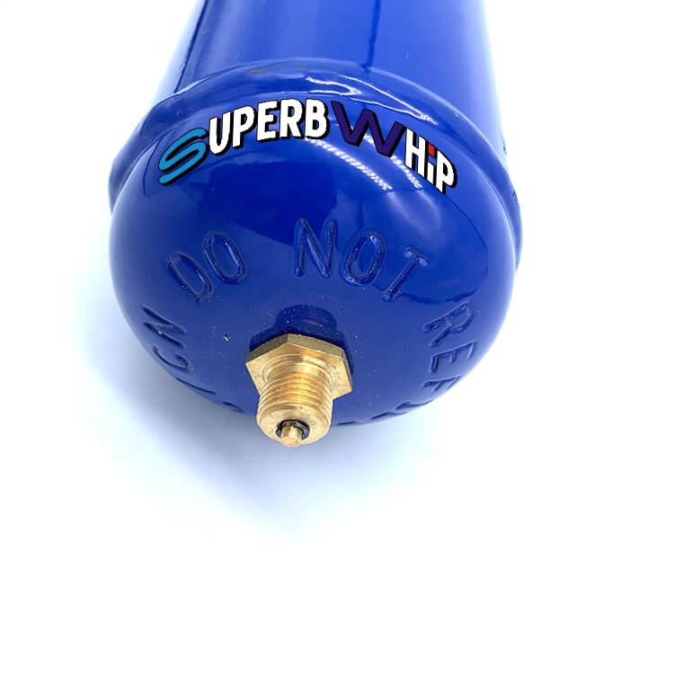 Пустой пищевой контейнер для взбитого крема 580 г N2O многоразовый мини-цилиндр