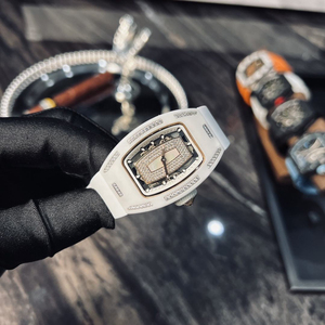 RM Luxury High Quality Ceramic Carbon Fiber Square Tonneau SkeletonAutomatic Mechanical Hollow Diver <b>Watch</b> Pointer Sapphire - Product Image 2